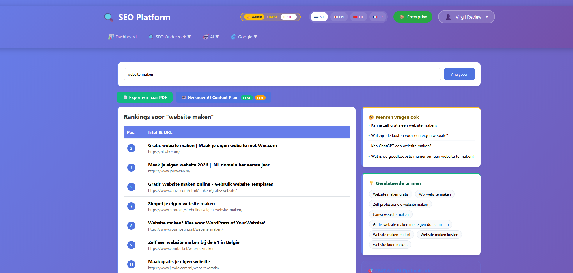Dashboard Platform